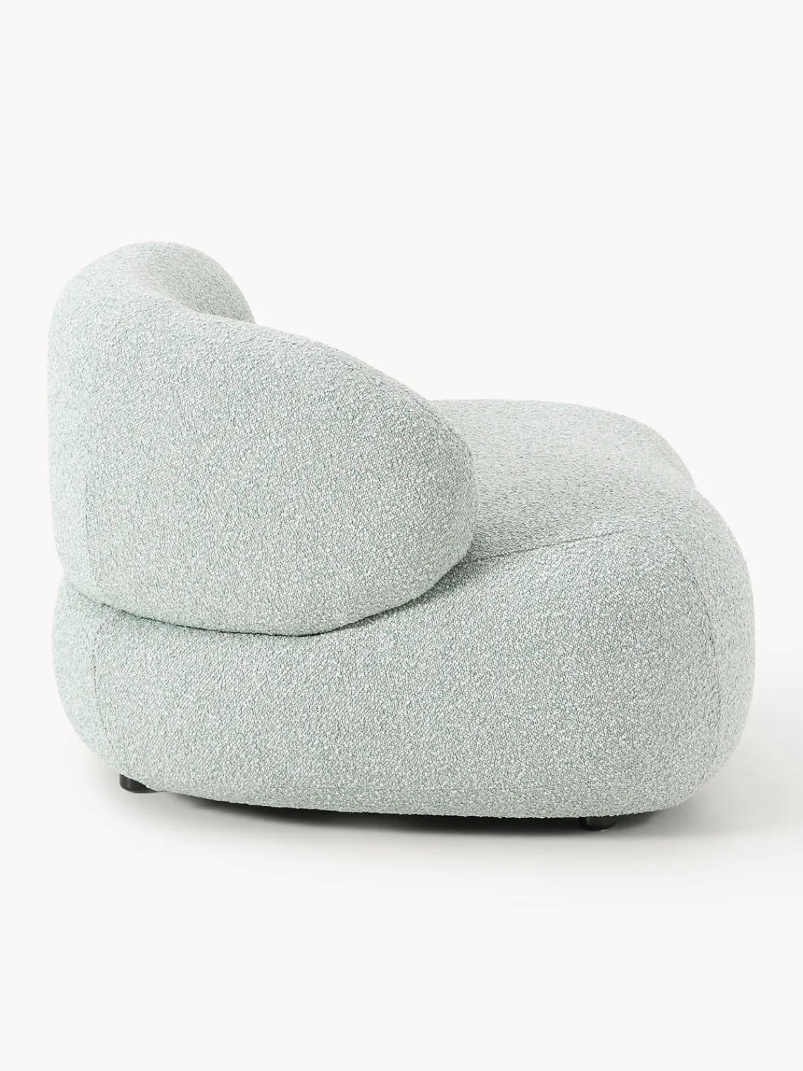 Westwing Collection Sillón en tejido bouclé Alba