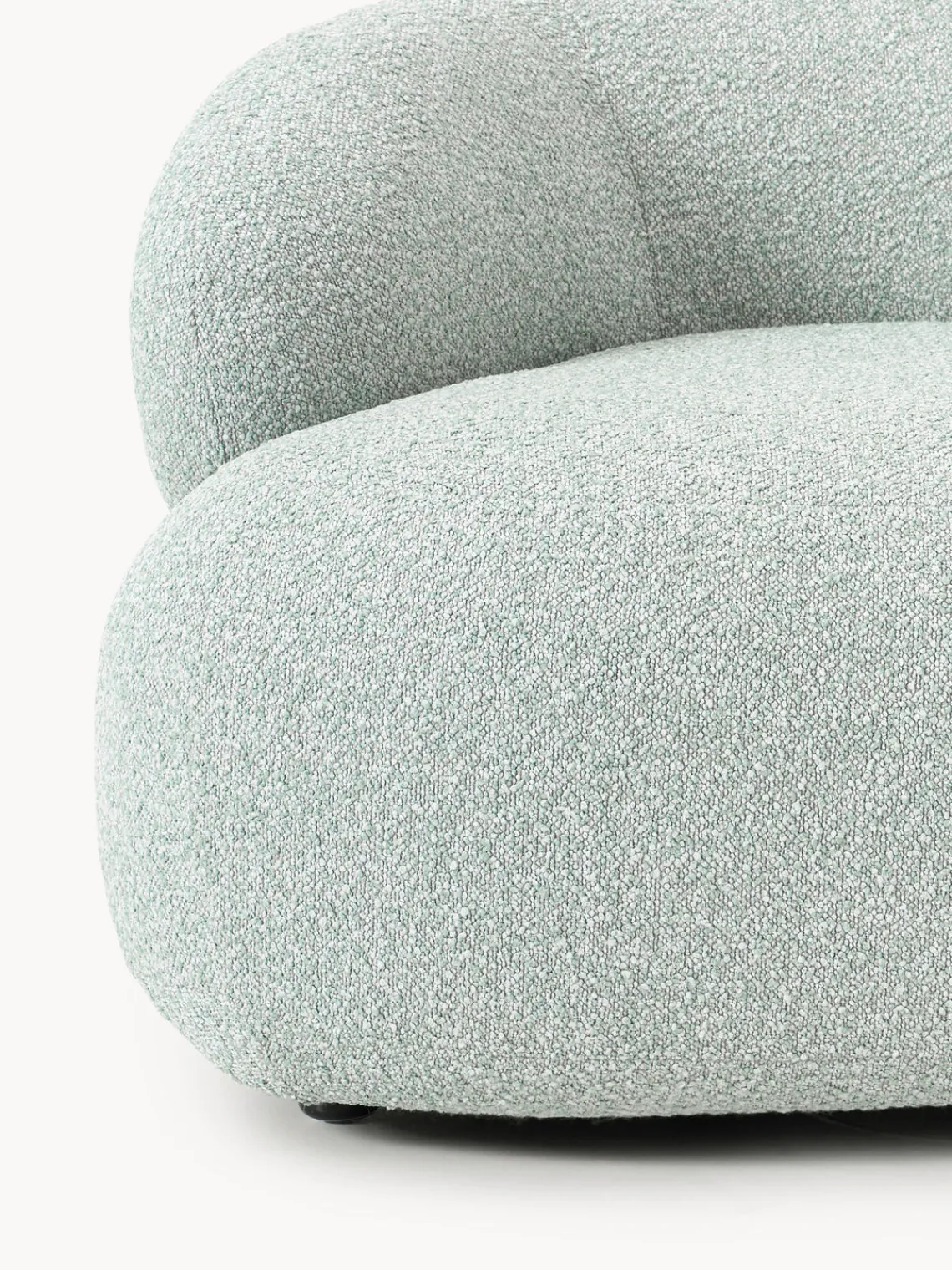 Westwing Collection Sillón en tejido bouclé Alba