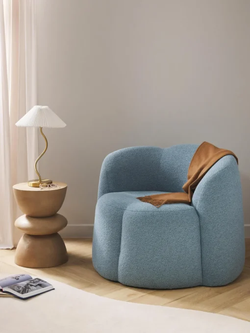 Westwing Collection Sillón en tejido bouclé Fleur