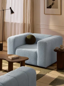 Westwing Collection Sillón en tejido bouclé Lena