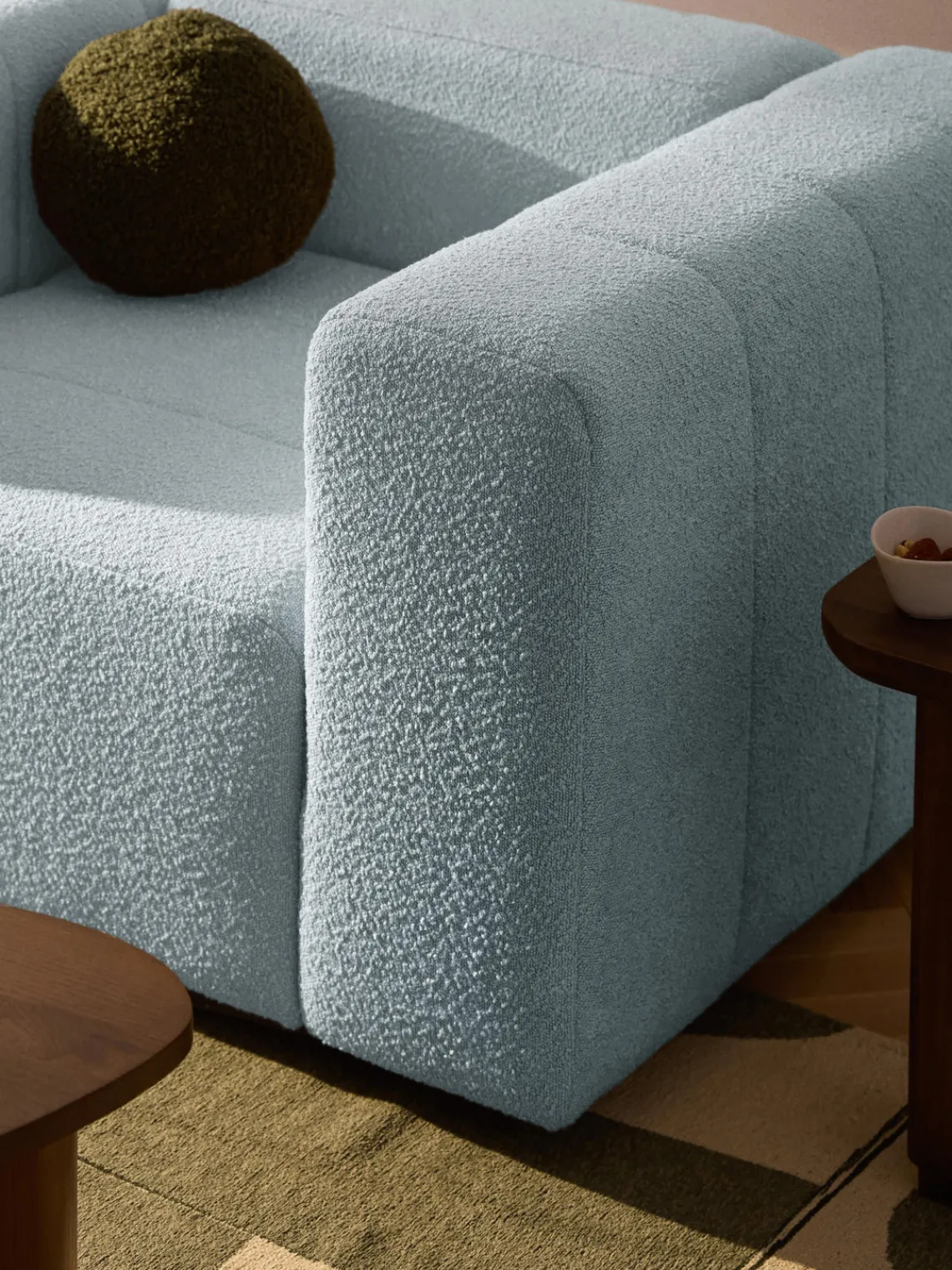 Westwing Collection Sillón en tejido bouclé Lena