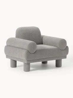 Westwing Collection Sillón en tejido bouclé Lilo
