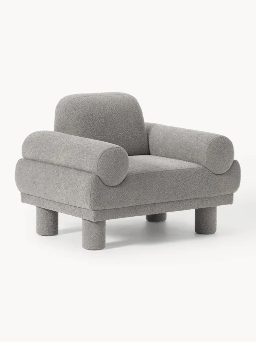 Westwing Collection Sillón en tejido bouclé Lilo