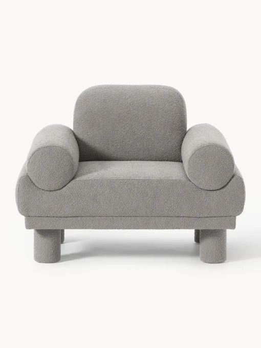 Westwing Collection Sillón en tejido bouclé Lilo