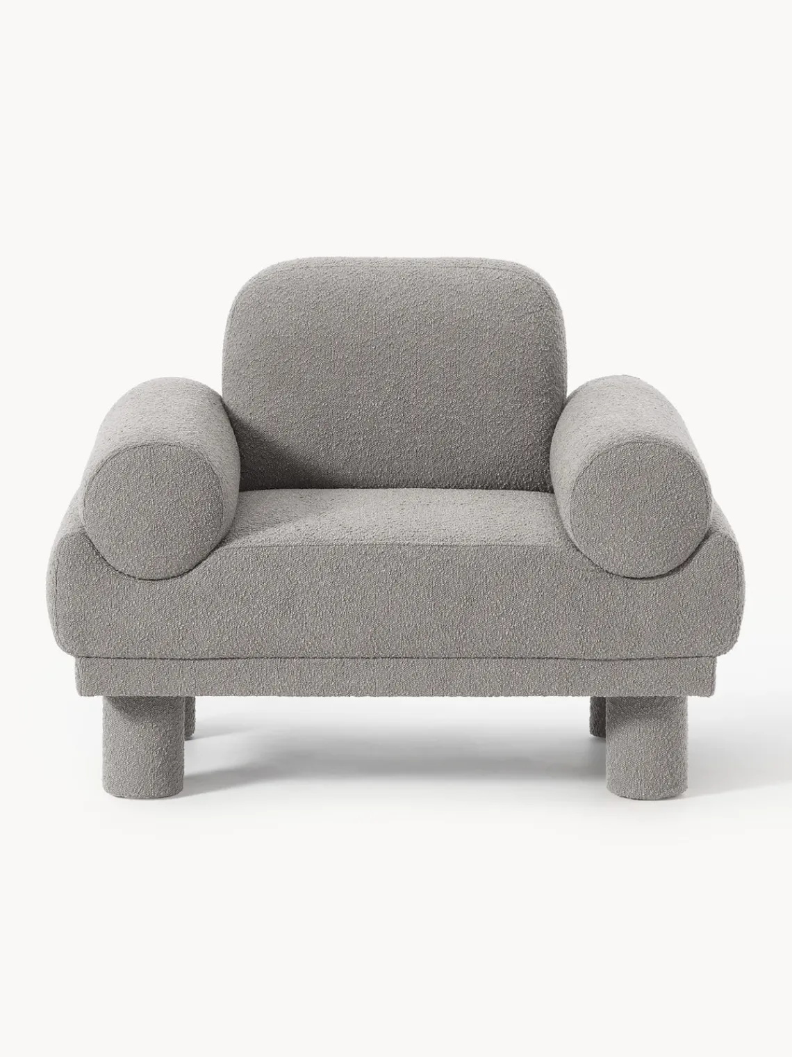 Westwing Collection Sillón en tejido bouclé Lilo