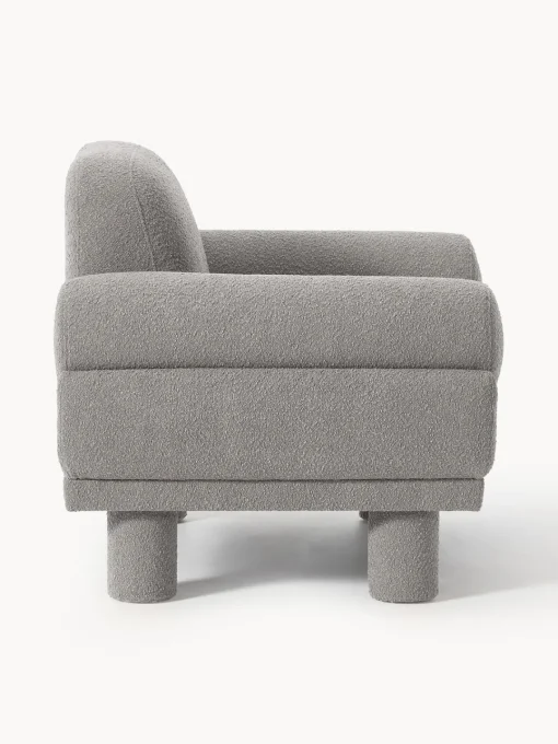 Westwing Collection Sillón en tejido bouclé Lilo