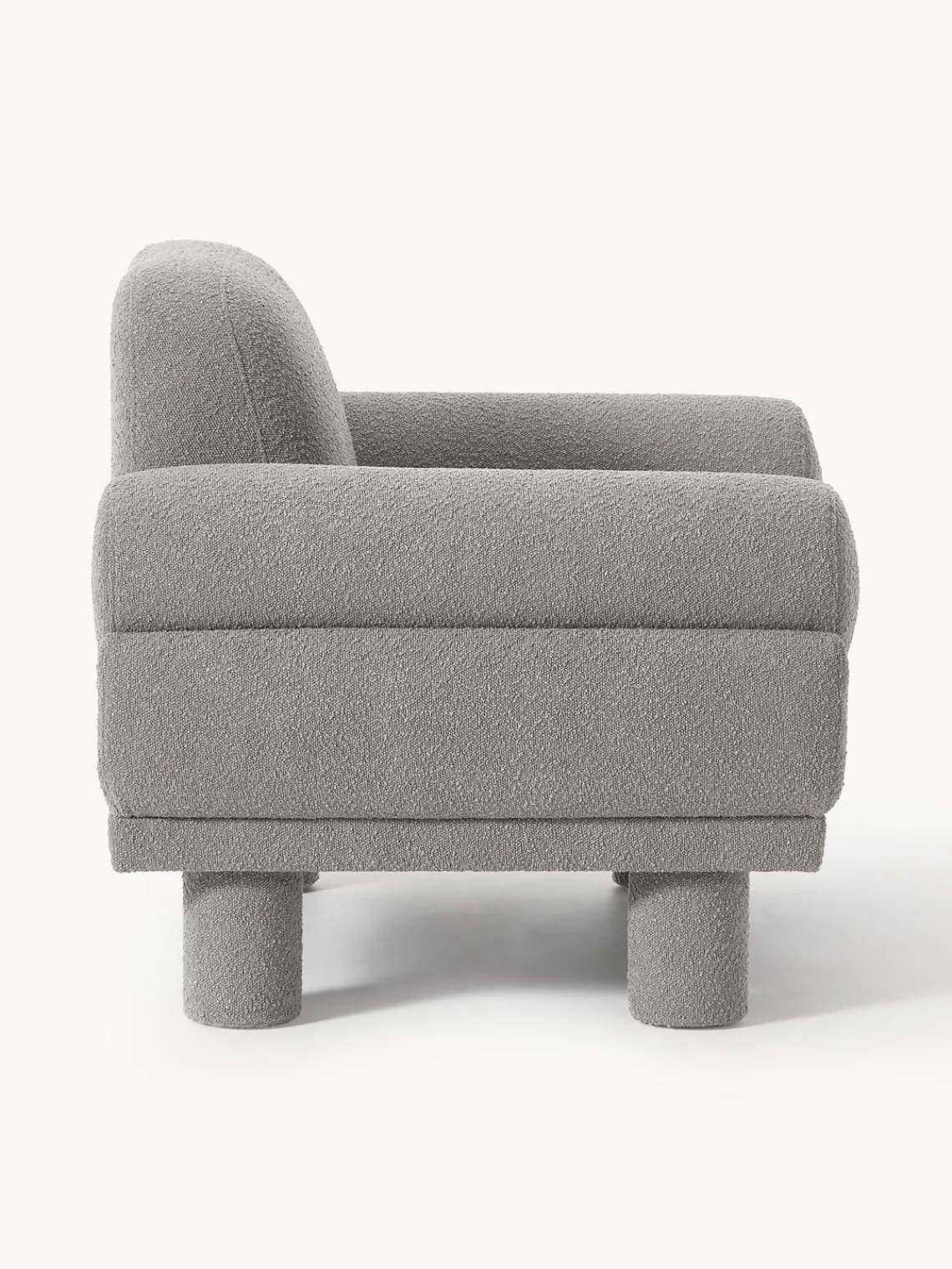 Westwing Collection Sillón en tejido bouclé Lilo