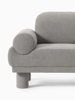 Westwing Collection Sillón en tejido bouclé Lilo