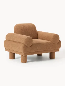 Westwing Collection Sillón en tejido bouclé Lilo^ Butacas|Sillones