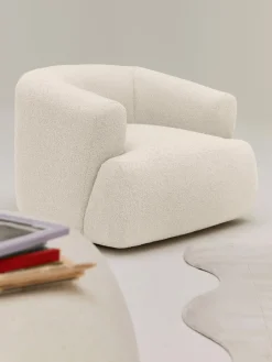 Westwing Collection Sillón en tejido bouclé Sofia