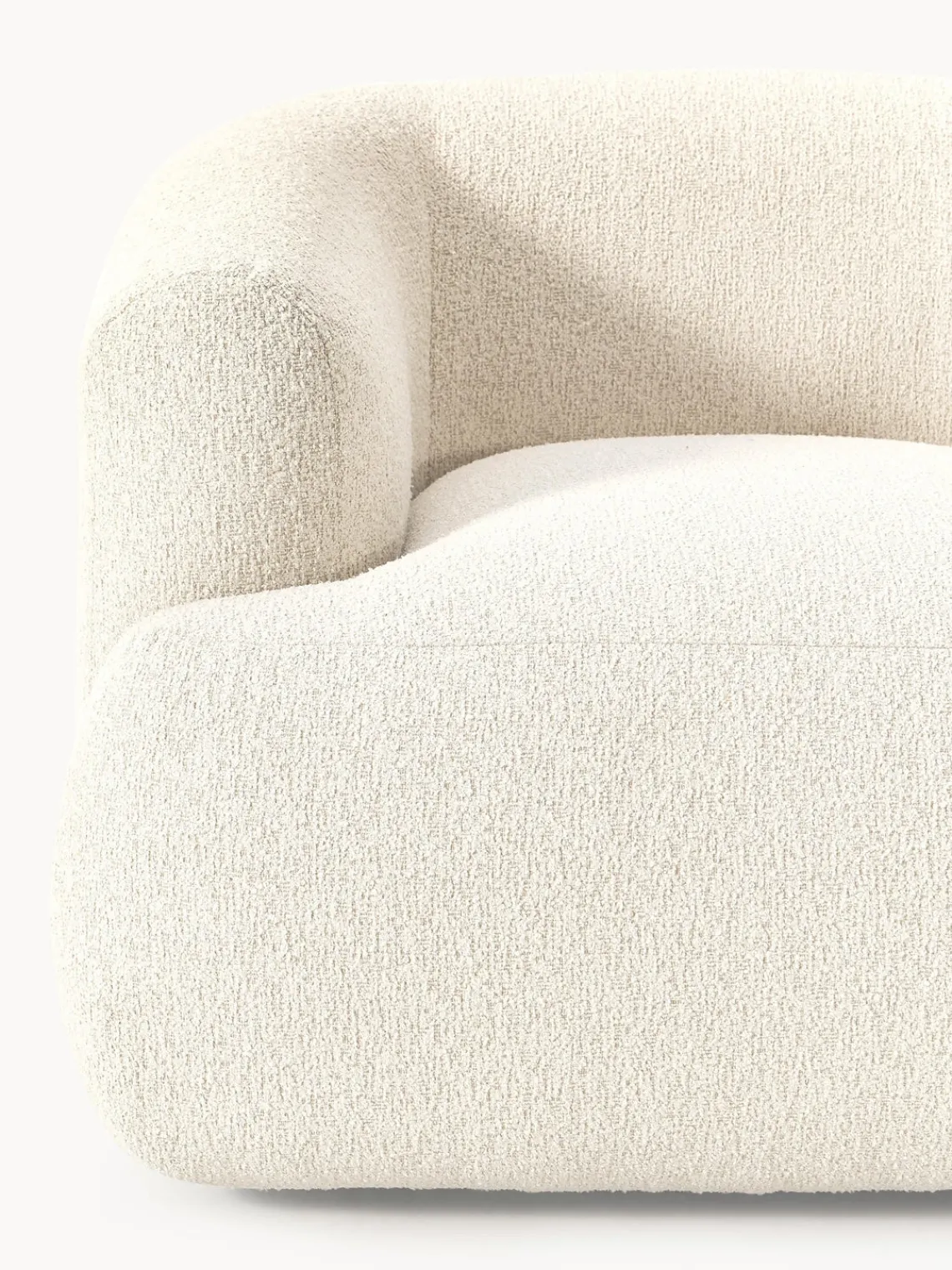Westwing Collection Sillón en tejido bouclé Sofia