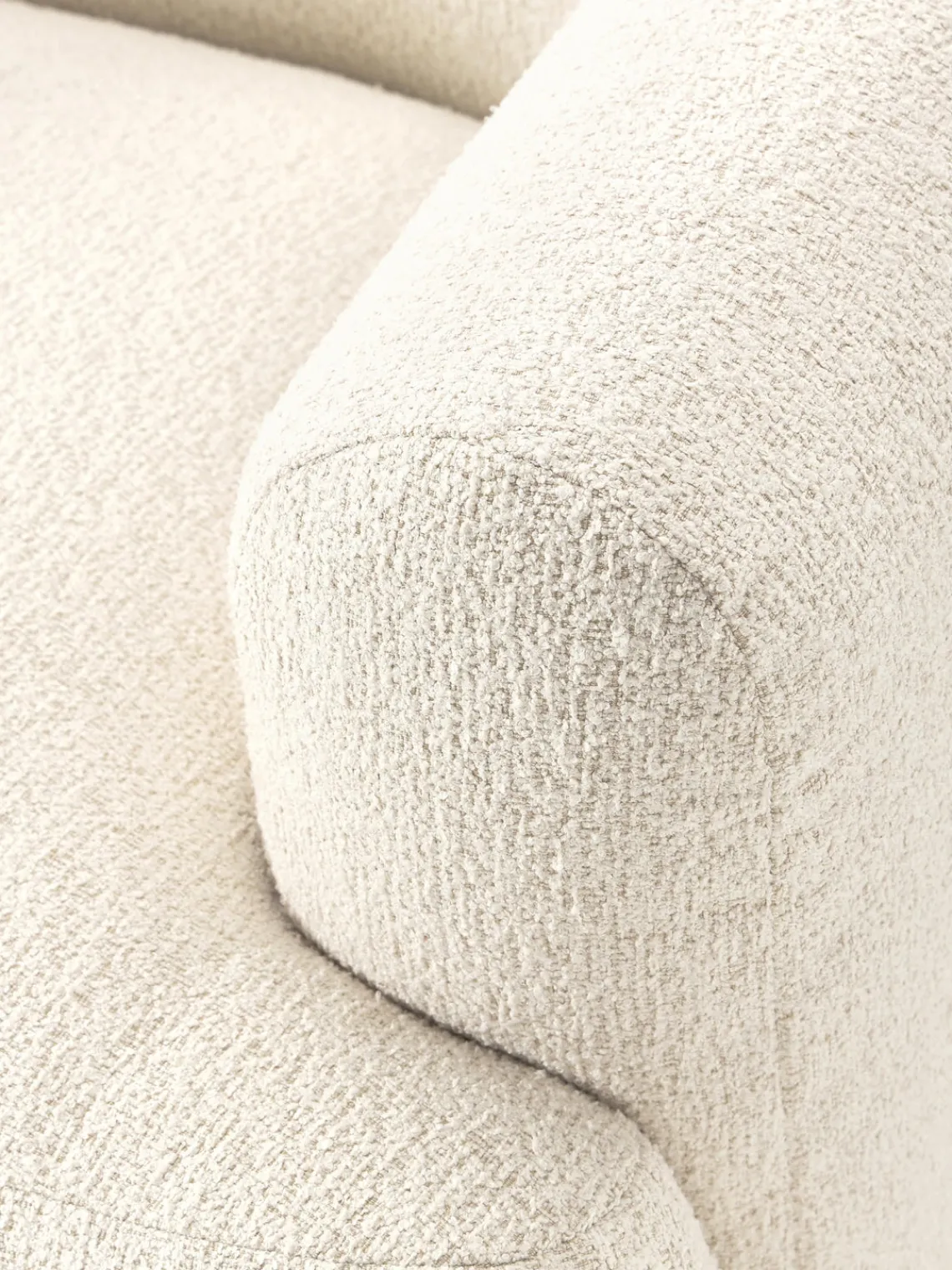 Westwing Collection Sillón en tejido bouclé Sofia