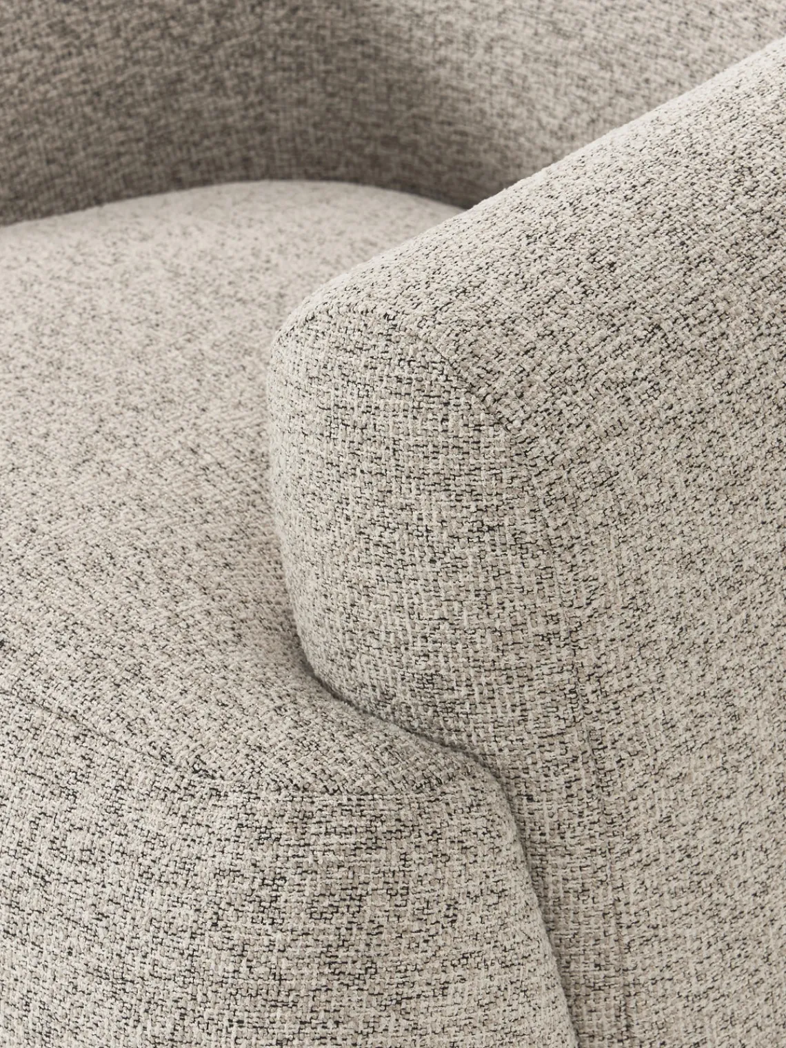 Westwing Collection Sillón en tejido bouclé Sofia