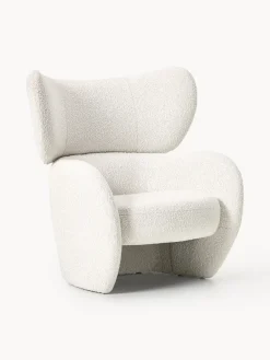 Westwing Collection Sillón en tejido bouclé Teyvat