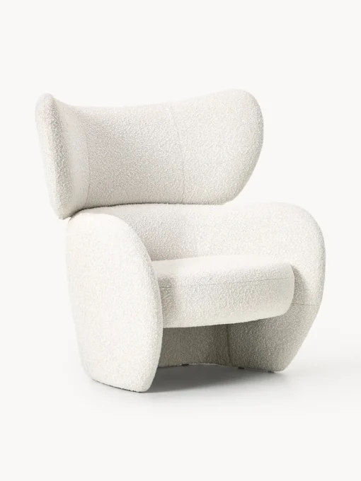 Westwing Collection Sillón en tejido bouclé Teyvat
