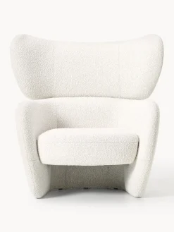 Westwing Collection Sillón en tejido bouclé Teyvat