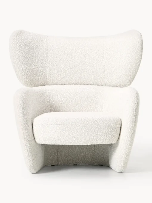 Westwing Collection Sillón en tejido bouclé Teyvat