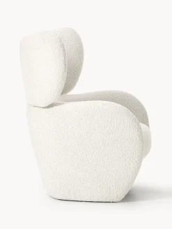Westwing Collection Sillón en tejido bouclé Teyvat