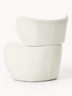 Westwing Collection Sillón en tejido bouclé Teyvat