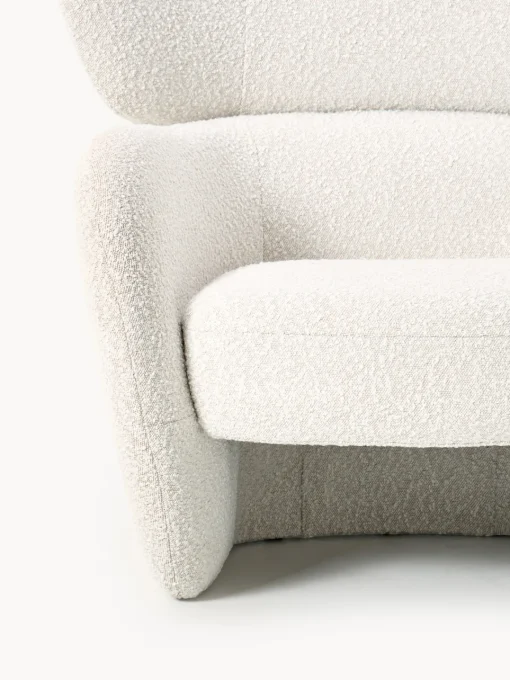 Westwing Collection Sillón en tejido bouclé Teyvat