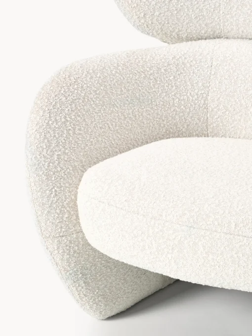 Westwing Collection Sillón en tejido bouclé Teyvat