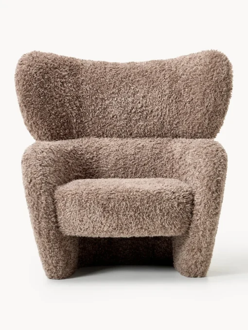Westwing Collection Sillón en tejido bouclé Teyvat