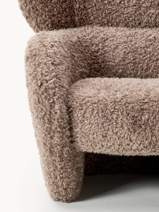 Westwing Collection Sillón en tejido bouclé Teyvat
