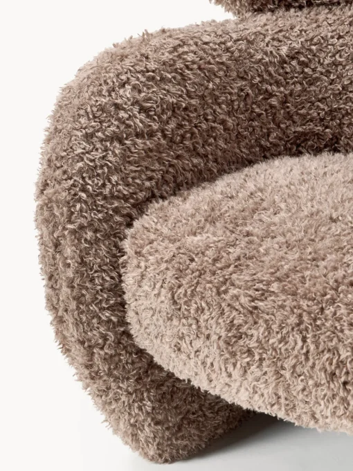 Westwing Collection Sillón en tejido bouclé Teyvat