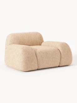 Westwing Collection Sillón en tejido bouclé Wolke