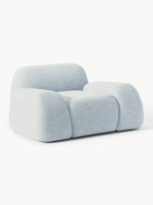 Westwing Collection Sillón en tejido bouclé Wolke
