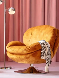 Kare Design Sillón giratorio de terciopelo Cosy^ Sillones Pequeños|Sillones
