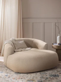Westwing Collection Sillón lounge grande en tejido bouclé Sofia^ Butacas|Sillones
