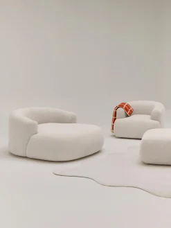 Westwing Collection Sillón lounge grande en tejido bouclé Sofia^ Butacas|Sillones