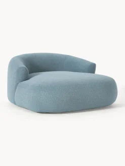 Westwing Collection Sillón lounge grande en tejido bouclé Sofia