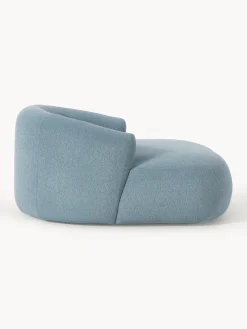 Westwing Collection Sillón lounge grande en tejido bouclé Sofia