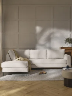Westwing Collection Sofá cama con colchón Luna (3 plazas)