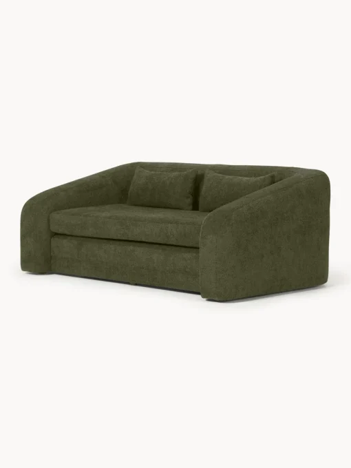 Westwing Collection Sofá cama de borreguillo bouclé Eliot (2 plazas)^ Sofás Cama|Sofás