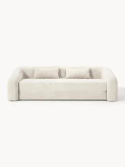 Westwing Collection Sofá cama de borreguillo bouclé Eliot (3 plazas)^ Sofás Cama|Sofás