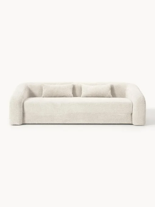 Westwing Collection Sofá cama de borreguillo bouclé Eliot (3 plazas)^ Sofás Cama|Sofás
