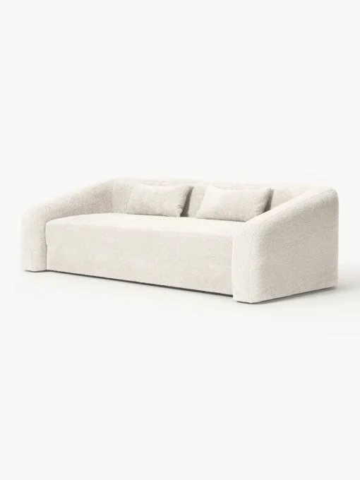 Westwing Collection Sofá cama de borreguillo bouclé Eliot (3 plazas)^ Sofás Cama|Sofás