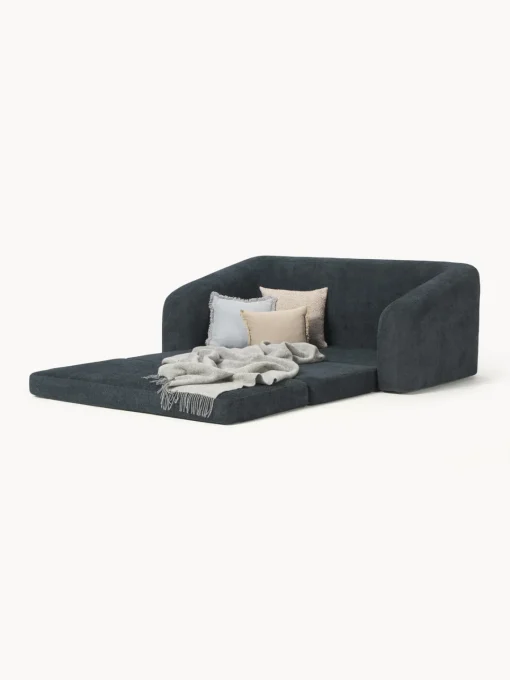 Westwing Collection Sofá cama de borreguillo bouclé Eliot (2 plazas)^ Sofás Cama|Sofás