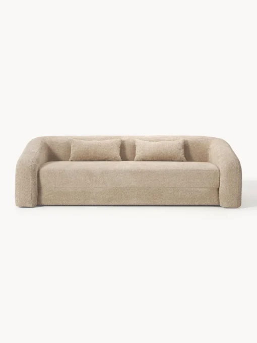 Westwing Collection Sofá cama de borreguillo bouclé Eliot (3 plazas)^ Sofás Cama|Sofás