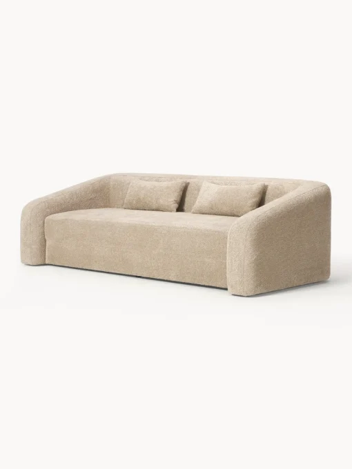 Westwing Collection Sofá cama de borreguillo bouclé Eliot (3 plazas)^ Sofás Cama|Sofás