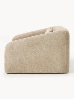 Westwing Collection Sofá cama de borreguillo bouclé Eliot (2 plazas)