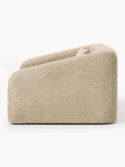 Westwing Collection Sofá cama de borreguillo bouclé Eliot (2 plazas)