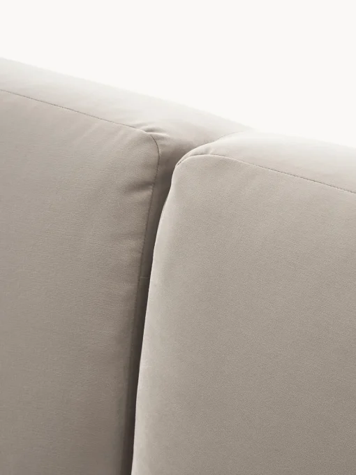 Westwing Collection Sofá cama de terciopelo Fluente (3 plazas)