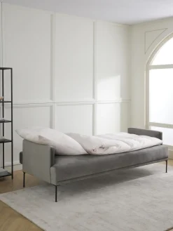 Westwing Collection Sofá cama de terciopelo Fluente (3 plazas)^ Sofás Cama|Sofás
