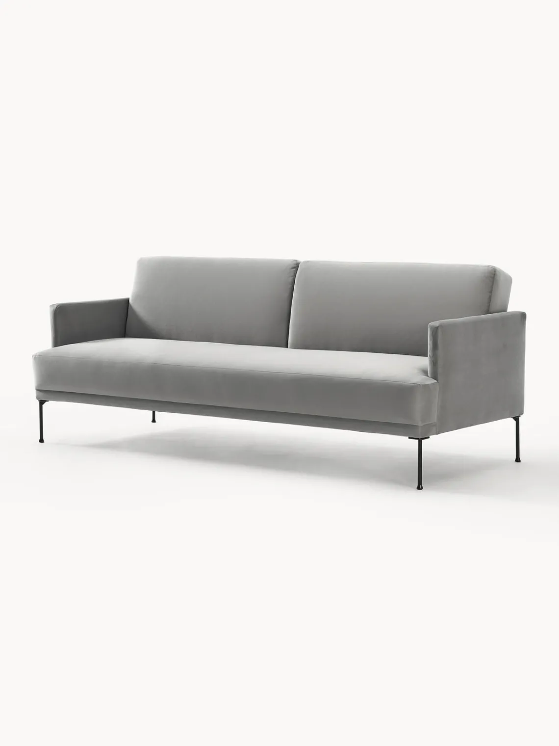Westwing Collection Sofá cama de terciopelo Fluente (3 plazas)^ Sofás Cama|Sofás