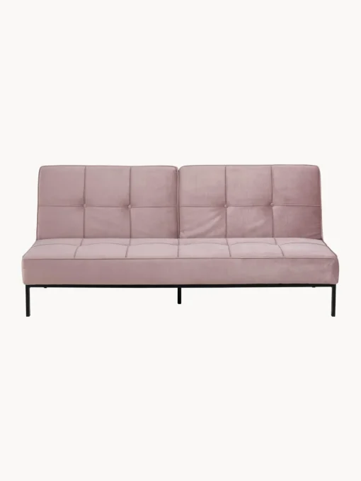 Sofá cama de terciopelo Perugia (3 plazas)