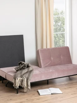 Sofá cama de terciopelo Perugia (3 plazas)